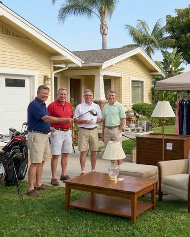Coronado yard sale with neighbors